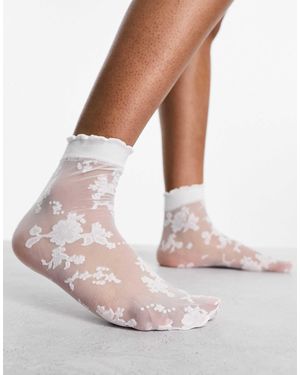 ASOS – socken aus spitze - Weiß