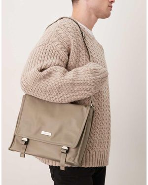 Calvin Klein Sleek Messenger Bag - Natural
