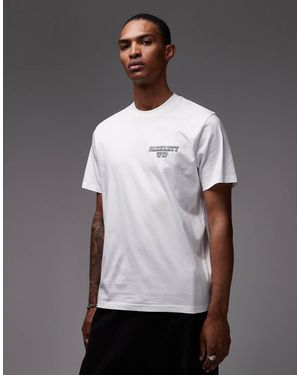 Carhartt Camiseta Blanca De Corte Estándar Con Detalle De Logo Alumni De - Gris