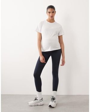 4505 Maternity Icon High Waist Yoga legging - White