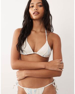 Dippin' Daisy's Dippin Daisys Bridal Contrast Triangle Bikini Top - Brown