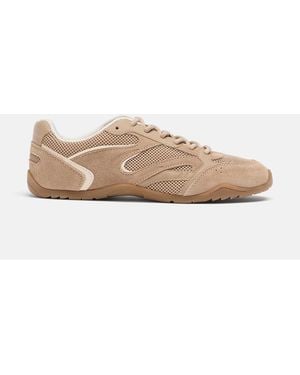 Stradivarius Weiche mesh-jogging-sneaker - Natur