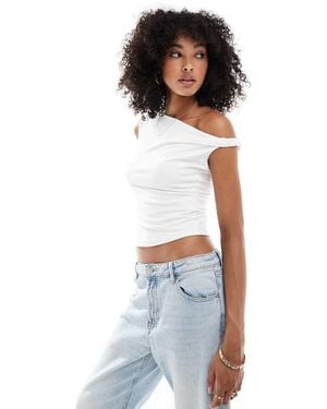 Hollister Asymetric One Shoulder Top - White