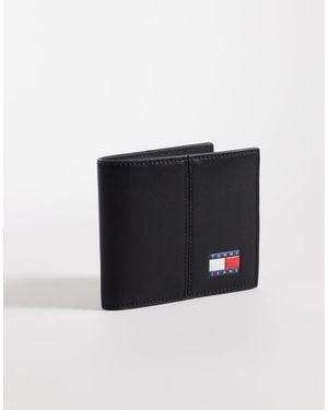 Tommy Hilfiger Heritage Logo Leather Wallet - Blue