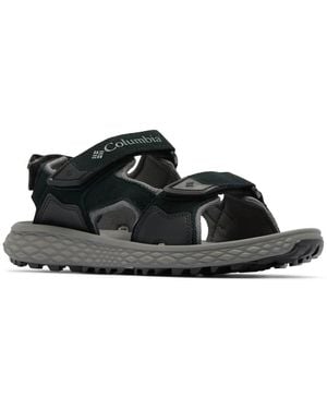 Columbia Konos Hiker 3-Strap Polyester Sandals - Black