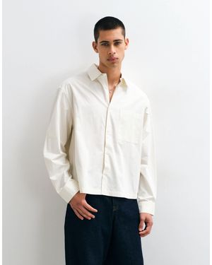ASOS Kastiges oversize-popeline-hemd - Weiß