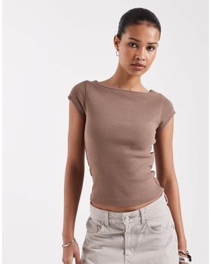 JJXX Ribbed Boat Neck Tee - Multicolor