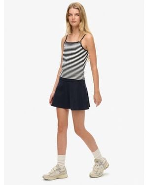Superdry Athletic Essentials Fold Over Skirt - Blue