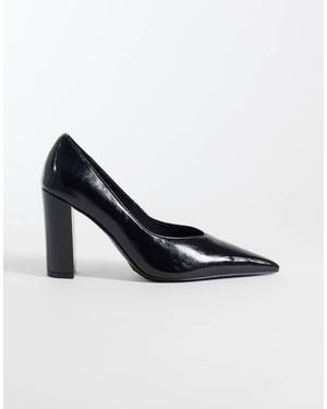 ASOS Panda Pumps Met Hoge Blokhak - Blauw