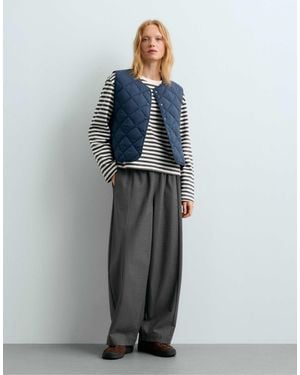 Oysho Weste mit rautenstepp - Grau