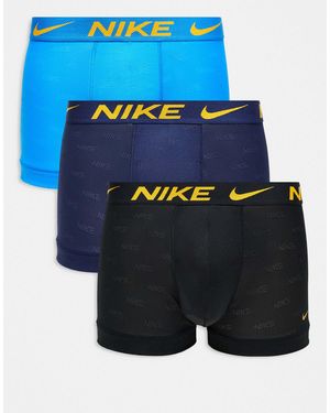 Nike Elite Breathe 3 Pack Trunk - Blue