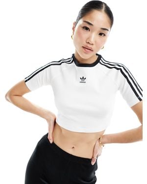 adidas Originals 3 Stripe Baby T-Shirt - White