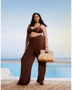 South Beach Knit Beach Trouser - Blue