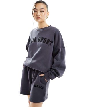 Kaiia Felpa Scuro Con Logo - Blu