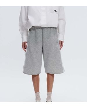 adidas Originals x ASOS Oversized Longline Sweat Shorts - Grey