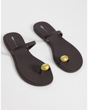 ASOS Fritzi Jelly Sandal With Nugget Detail - Black