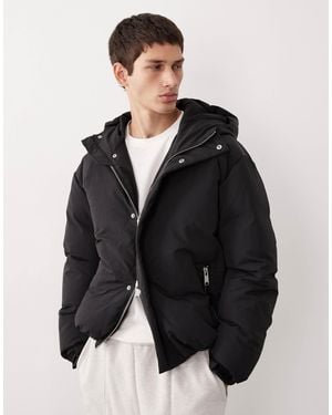 ASOS COLLECTIVE Oversized Down Fill Puffer Jacket - Black