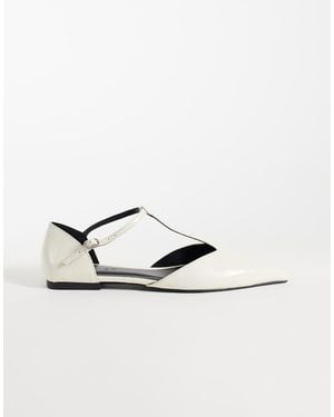 ASOS Lover Ballerina's Met Puntneus En T-Bandje - Metallic