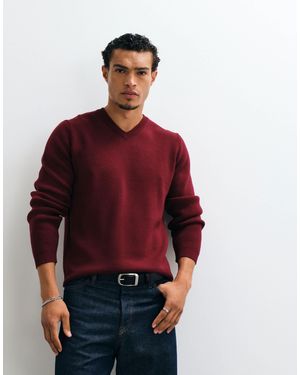 ASOS Oversize-strickpullover mit v-ausschnitt - Rot