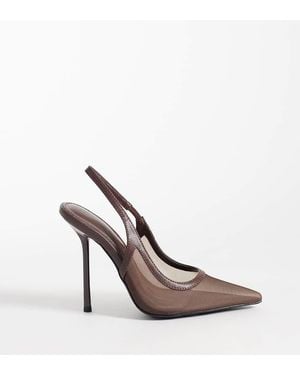 SIMMI Simmi London Wide Fit Morley Slingback Heeled Court Shoes - White
