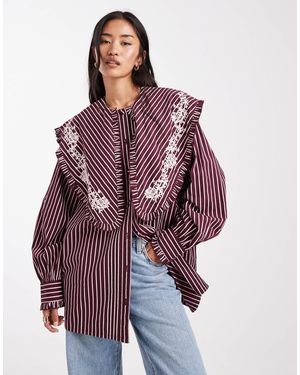 Miss Selfridge – oversize-hemd - Lila