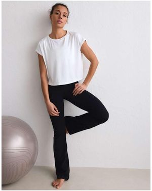 Aim'n Sense Mid Waist Flare Tights - White