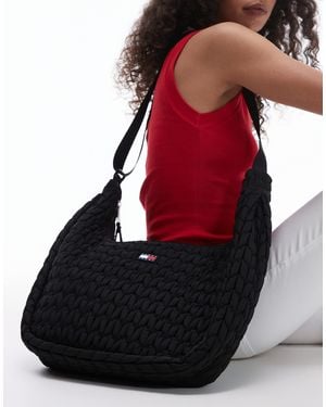 Tommy Hilfiger Large Quilted Body Bag - Red