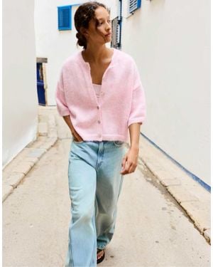 Pull&Bear Vest Met Korte Mouwen - Roze