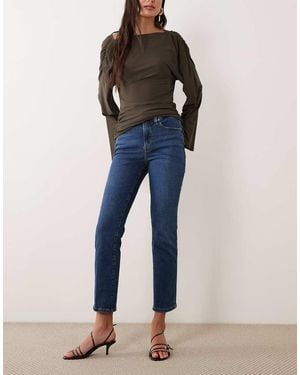 GOOD AMERICAN Good Legs Straight Jeans - Blue