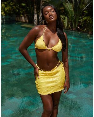 South Beach Mini Beach Sequin Skirt - Green