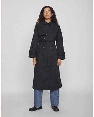 Vila – trenchcoat - Schwarz