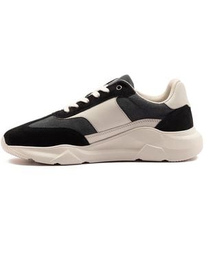 OFF THE HOOK 'Collins' Casual Lace-Up Leather Trainers - Black