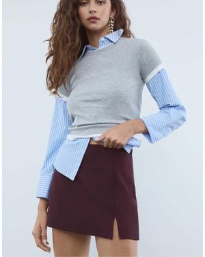 Stradivarius – skort - Weiß