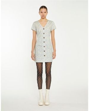Glamorous Print Mini Dress - White