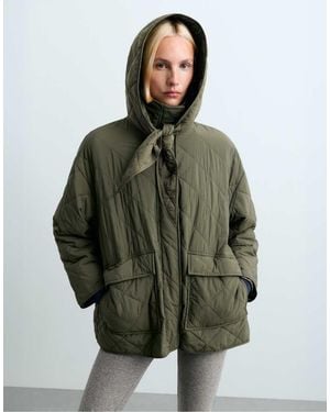 Oysho Quilted Hood - Green