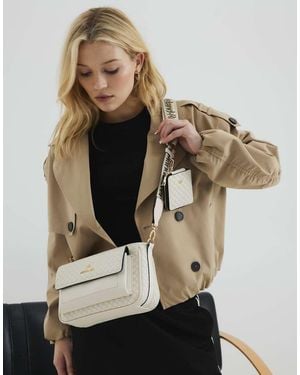River Island Ri Monogram Pouchette Cross Body Bag - White