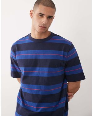 ARKET Heavyweight Jersey Oversized T-shirt - Blue