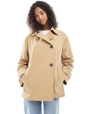 ONLY Gabardina Corta Asimétrica De -Neutro