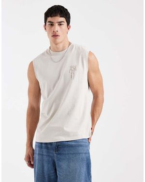 Levi's Tanktop Met Grafisch Logo Op De Achterkant - Wit