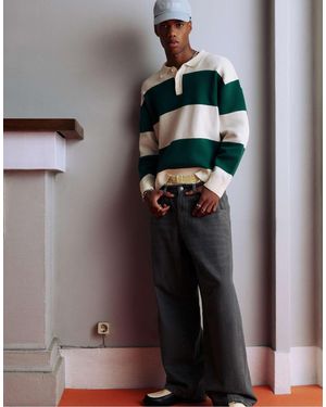 Pull&Bear – weite jeans - Grau