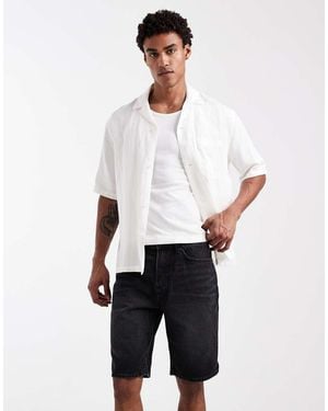 New Look Bermuda Denim Shorts - White