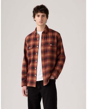 Levi's Camisa Clásica De Estilo Worker De Pana De - Rojo