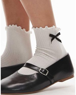 & Other Stories Bow Ankle Socks - White