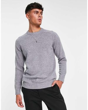 SELECTED Homme Wool Crew Neck Jumper - Grey