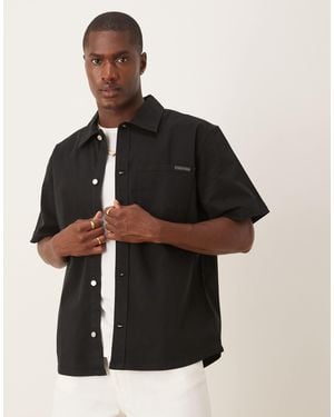 Calvin Klein Relaxed Utility Short Sleeve Shirt - Black