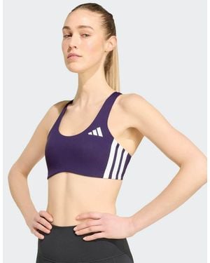 adidas Originals Adizero Run Medium Support Bra - Blue