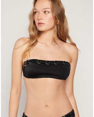 Tezenis Royal Essence Bandeau Bikini Top - Black