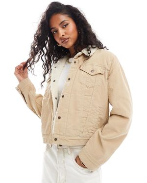 Levi's Original Sherpa Lined Cord Trucker Jacket - Natural