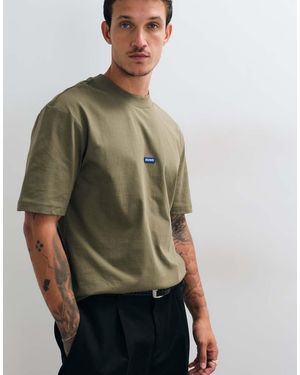 HUGO T-Shirt With Chest Logo - Green