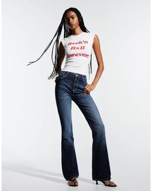Bershka Flared Jeans - Blue